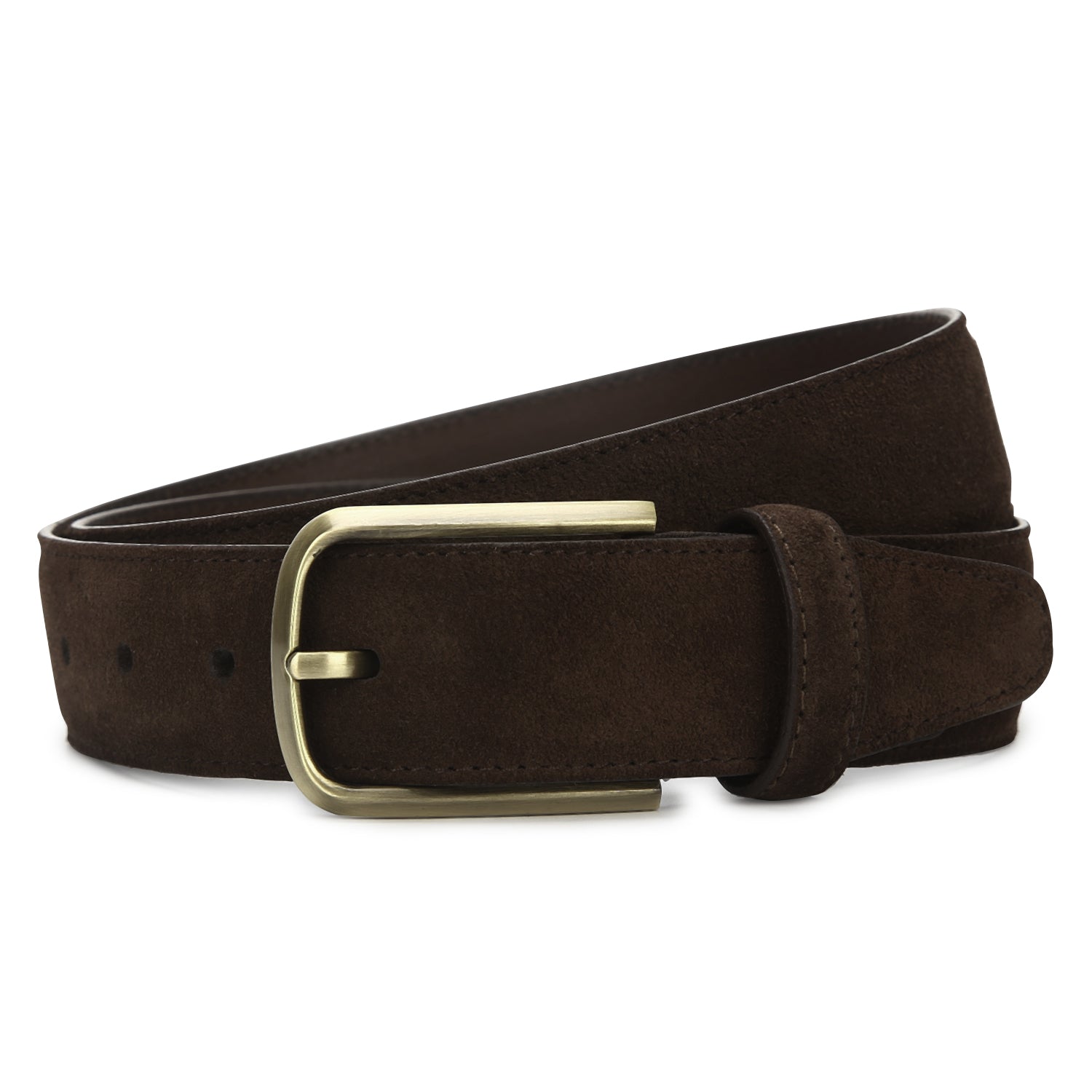 Scott Allan Collection Brown & Black Mens Belt - Men's Belts - Suede  Leather Belt for Men - 36, 38, 40