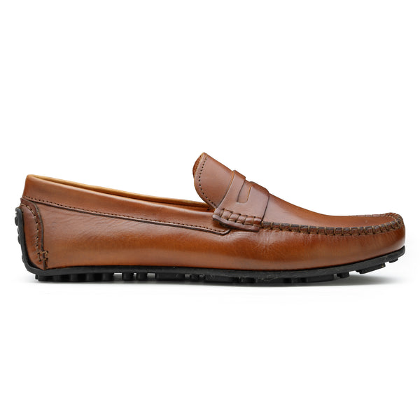 Tan store penny loafers