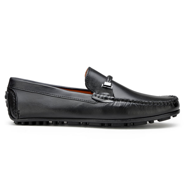 Mens black best sale driving loafers