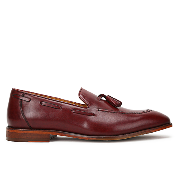 Churchillshoes: Burgundy Tasselled leather loafers online - Men formal ...