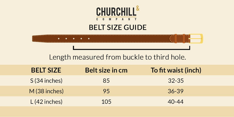Mens Leather Belt - Churchill Shoes